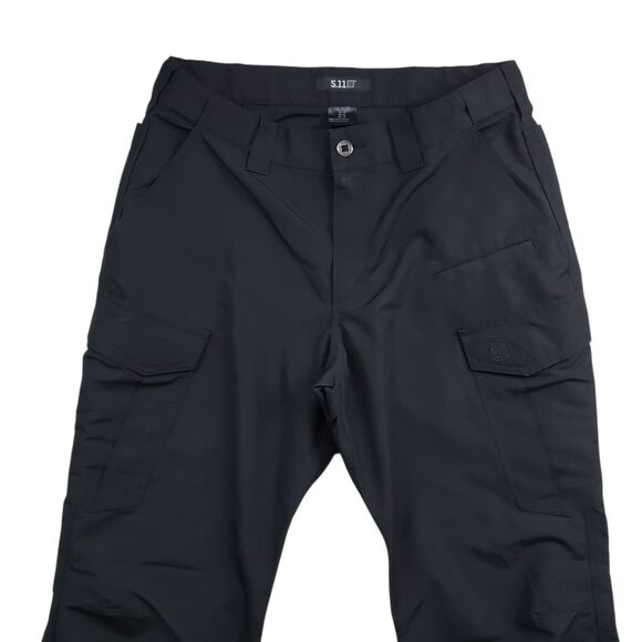 5.11 Tactical Cargo Pants 34 Black Ripstop Utility - Picture 2 of 8